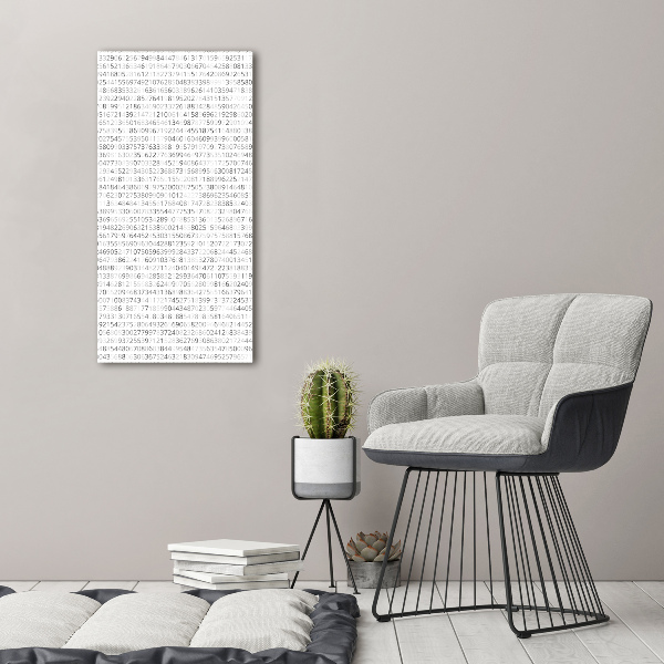 Canvas wall art Binary code