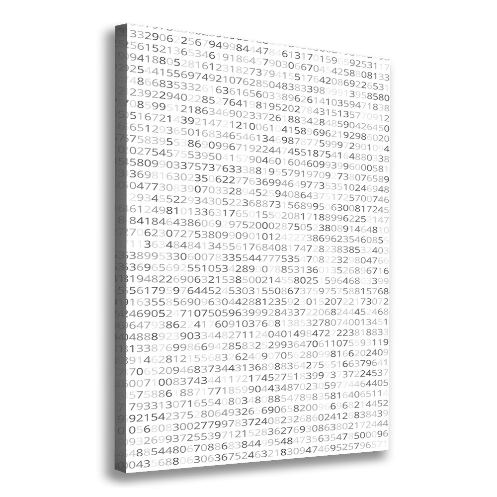 Canvas wall art Binary code