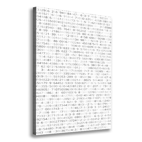 Canvas wall art Binary code