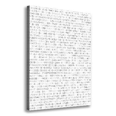 Canvas wall art Binary code