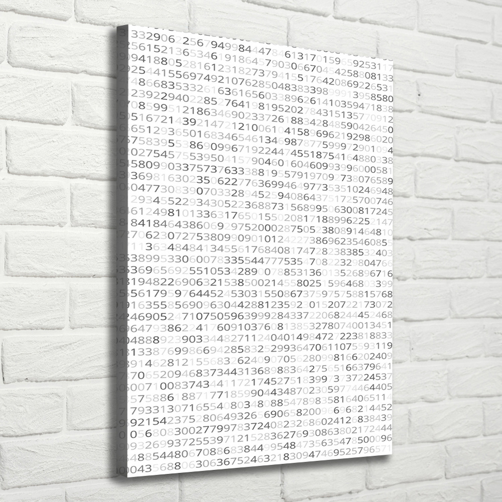 Canvas wall art Binary code