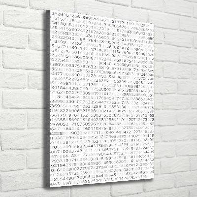 Canvas wall art Binary code