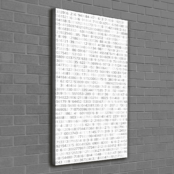 Canvas wall art Binary code