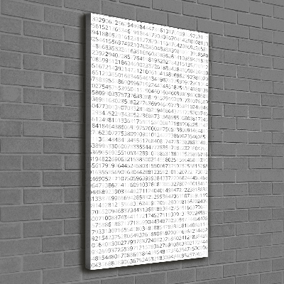 Canvas wall art Binary code