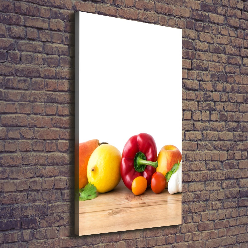 Canvas wall art Fruits and vegetables