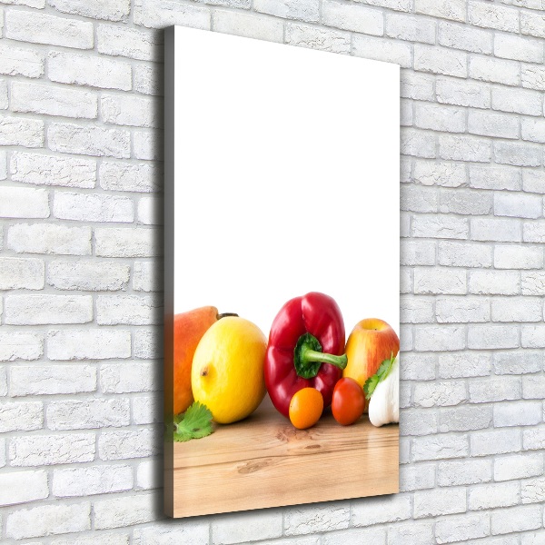 Canvas wall art Fruits and vegetables