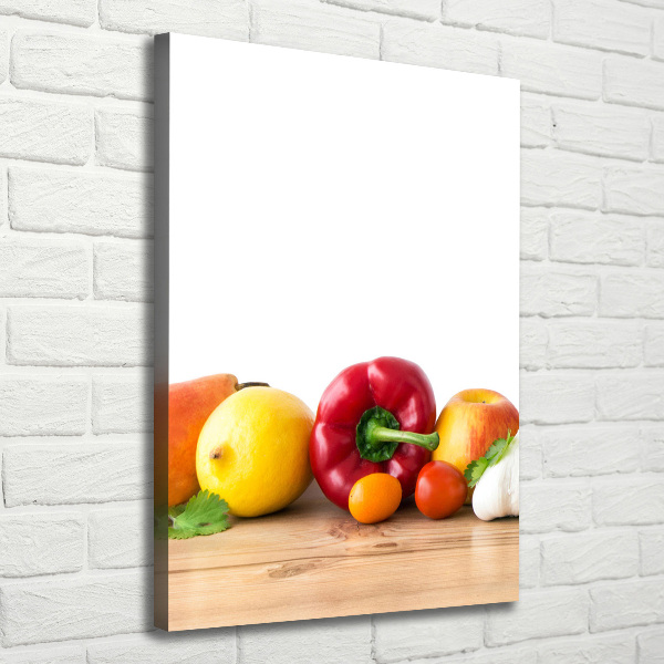 Canvas wall art Fruits and vegetables