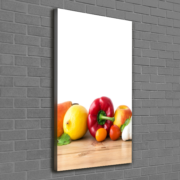 Canvas wall art Fruits and vegetables