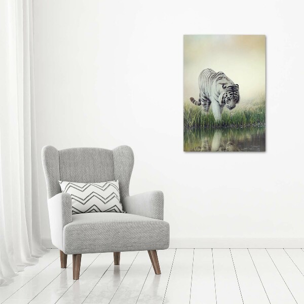 Canvas wall art White Tiger