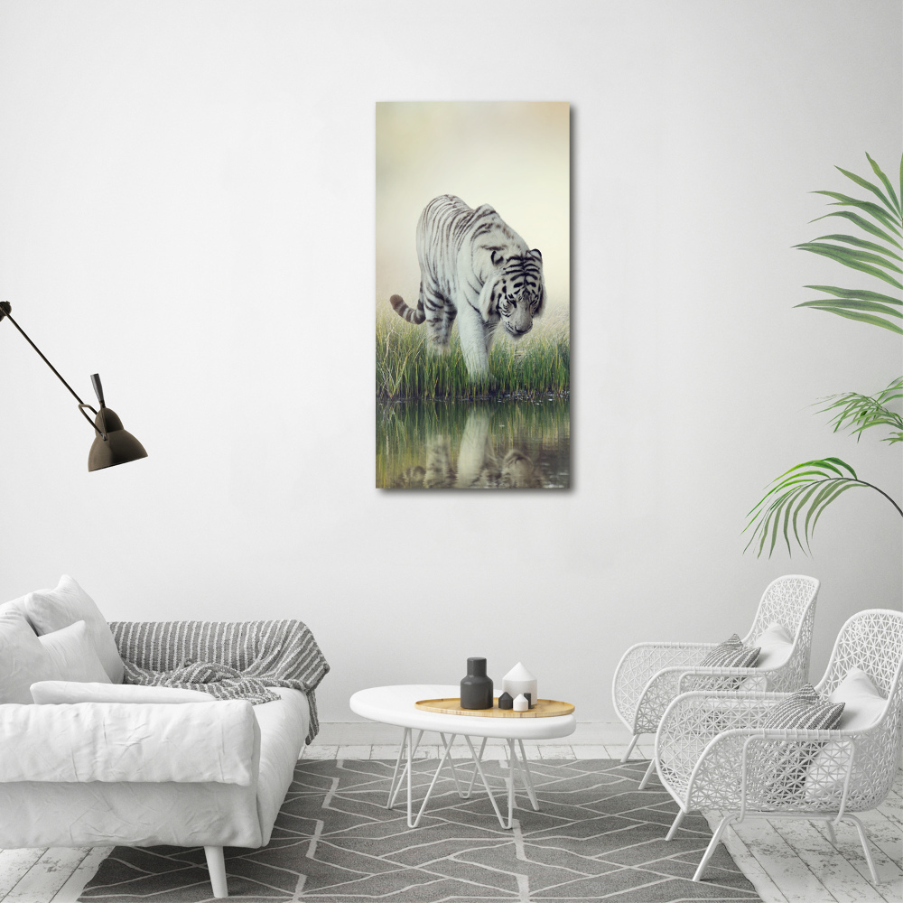 Canvas wall art White Tiger