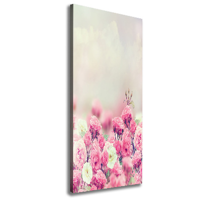 Large canvas wall art Wild Rose