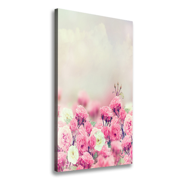 Large canvas wall art Wild Rose