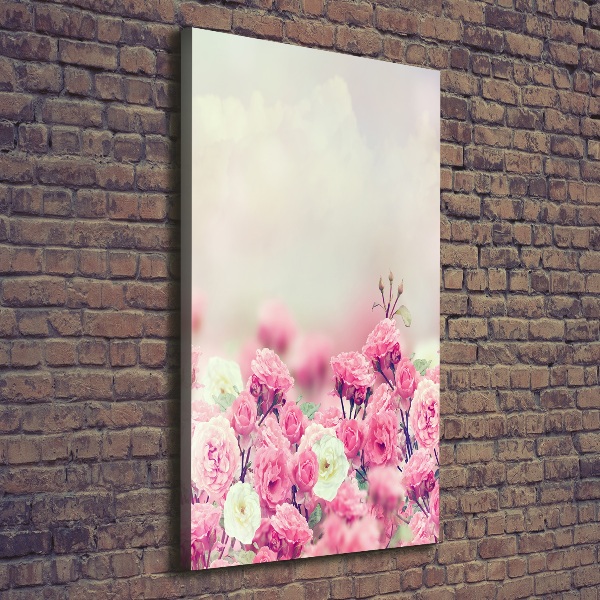 Large canvas wall art Wild Rose