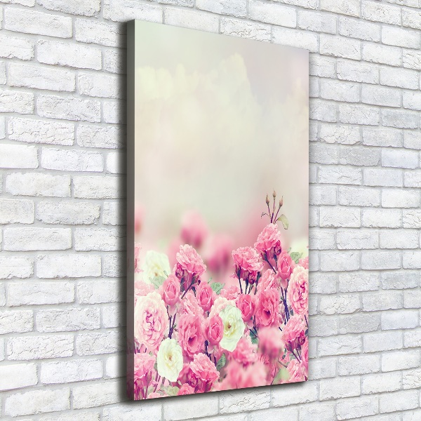 Large canvas wall art Wild Rose