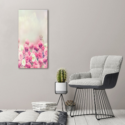 Large canvas wall art Wild Rose