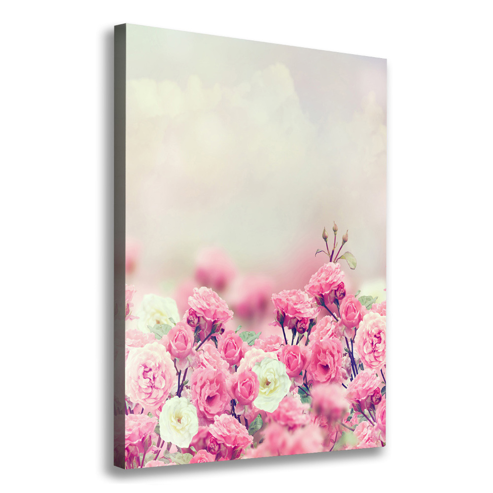 Large canvas wall art Wild Rose