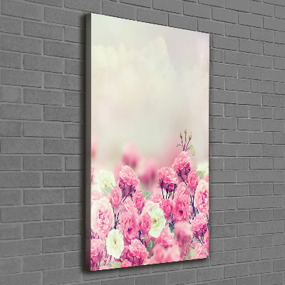 Large canvas wall art Wild Rose