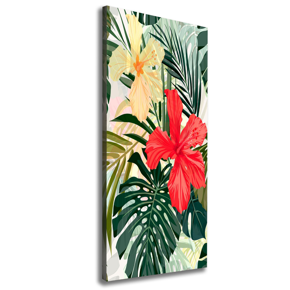 Canvas wall art Hawaiian flowers