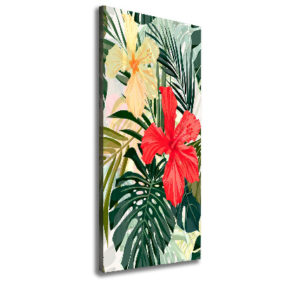 Canvas wall art Hawaiian flowers