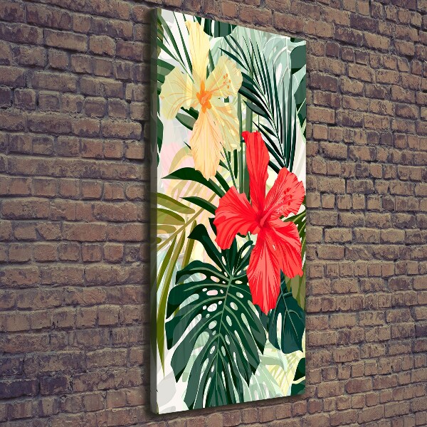 Canvas wall art Hawaiian flowers