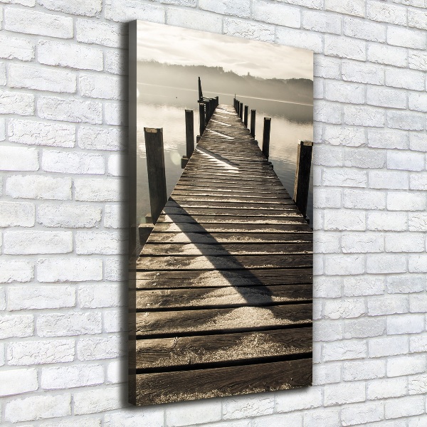 Canvas wall art Wooden pier