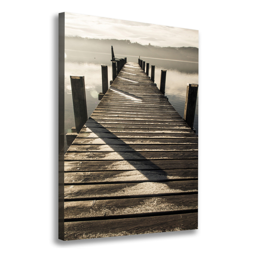 Canvas wall art Wooden pier