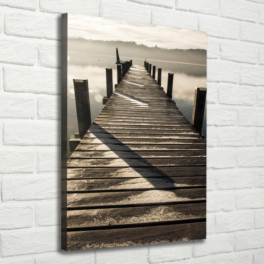 Canvas wall art Wooden pier