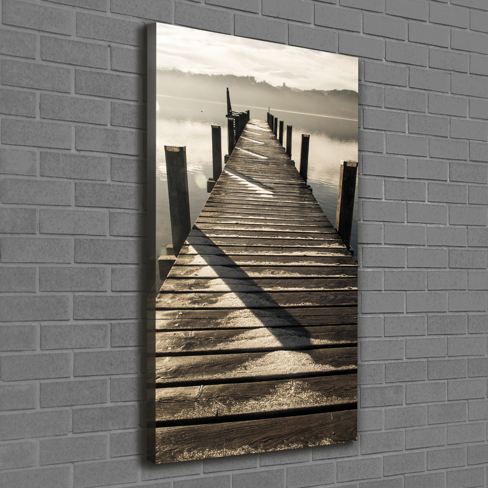 Canvas wall art Wooden pier