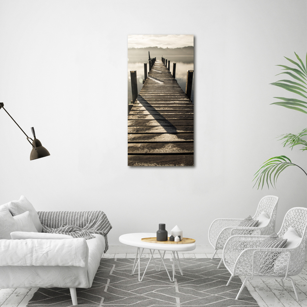 Canvas wall art Wooden pier