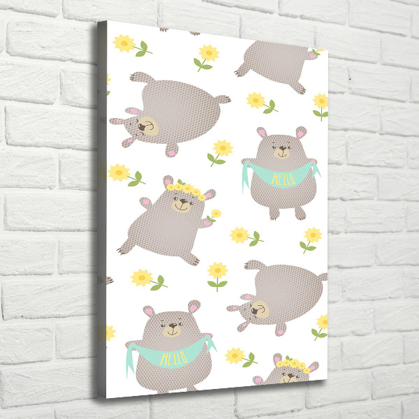 Canvas print Bears