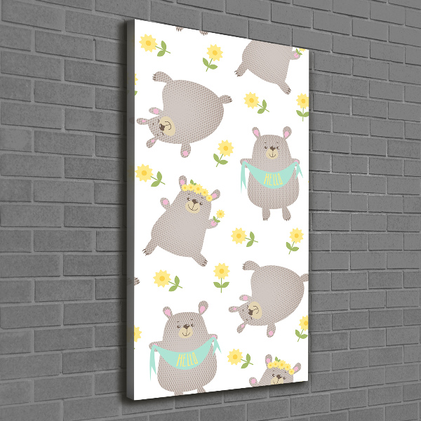 Canvas print Bears