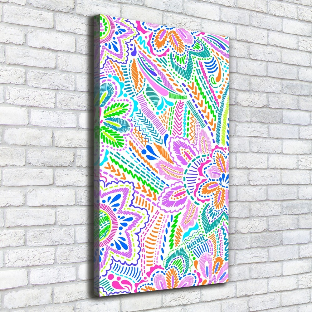 Canvas wall art Floral pattern