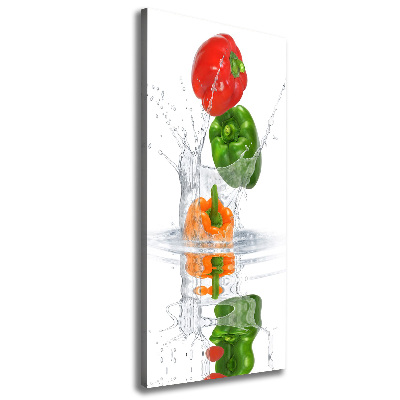 Wall art canvas large Peppers