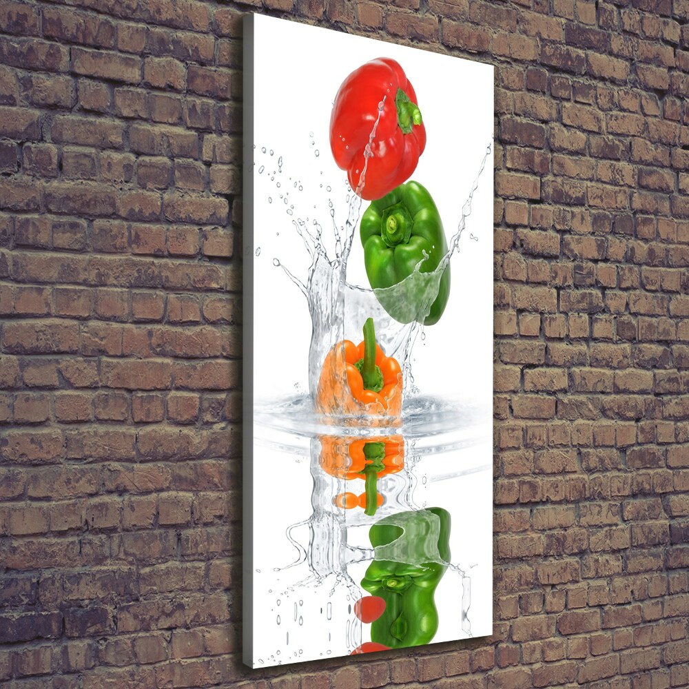 Wall art canvas large Peppers