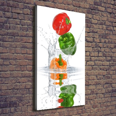 Wall art canvas large Peppers