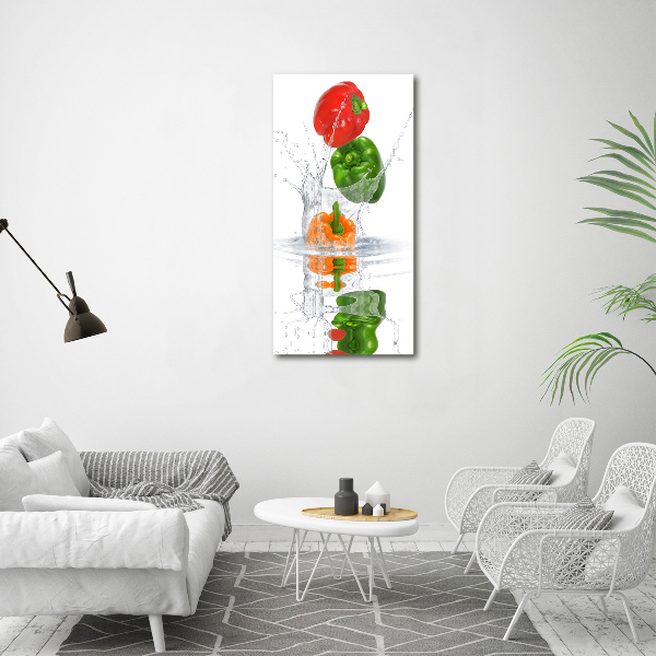 Wall art canvas large Peppers