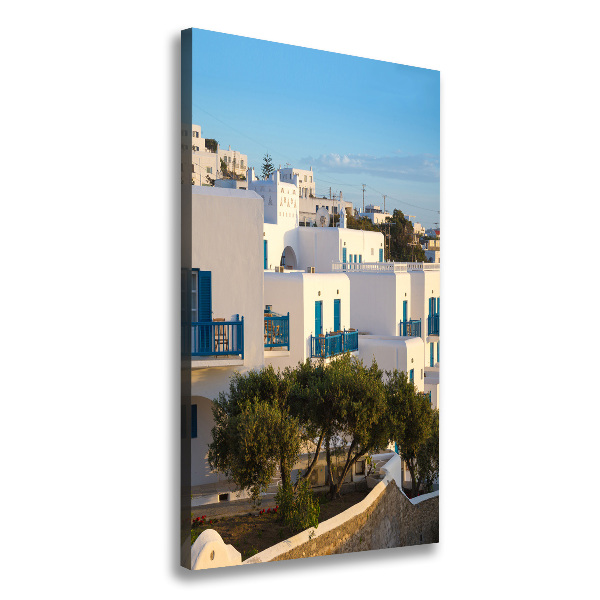 Wall art canvas large Mykonos Greece