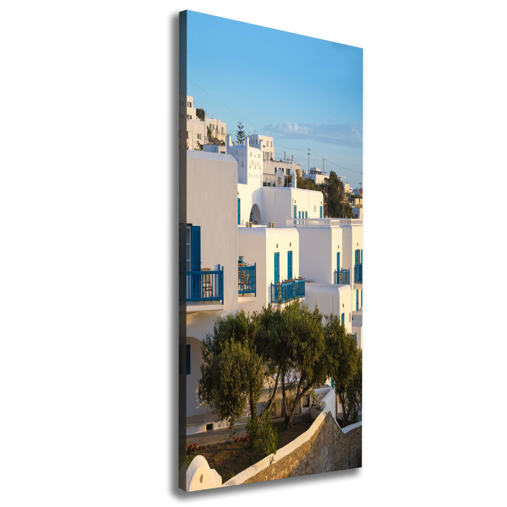 Wall art canvas large Mykonos Greece