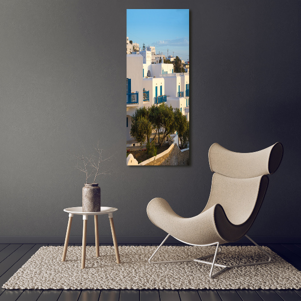 Wall art canvas large Mykonos Greece