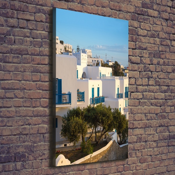 Wall art canvas large Mykonos Greece