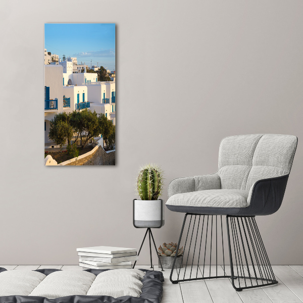 Wall art canvas large Mykonos Greece