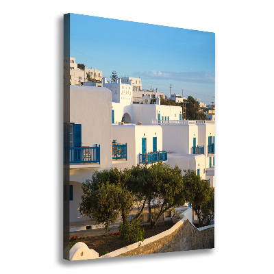 Wall art canvas large Mykonos Greece