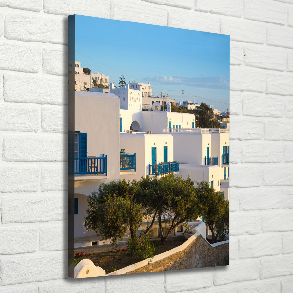 Wall art canvas large Mykonos Greece