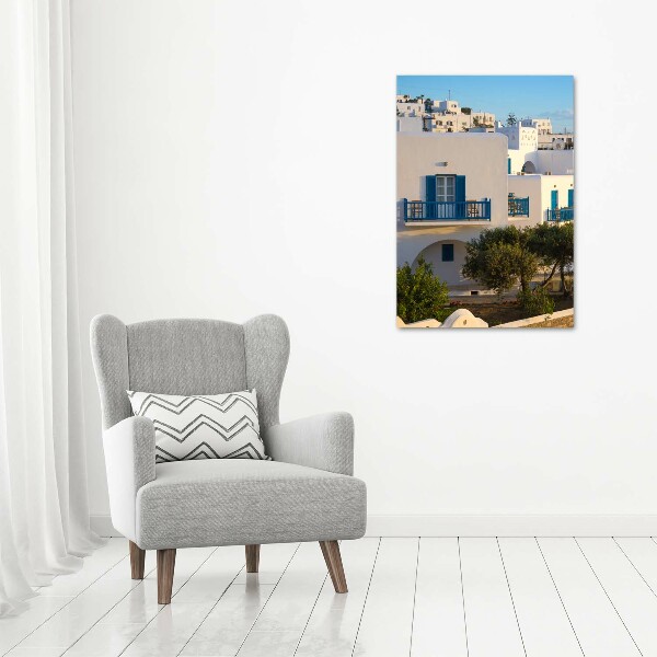 Wall art canvas large Mykonos Greece