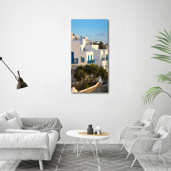 Wall art canvas large Mykonos Greece