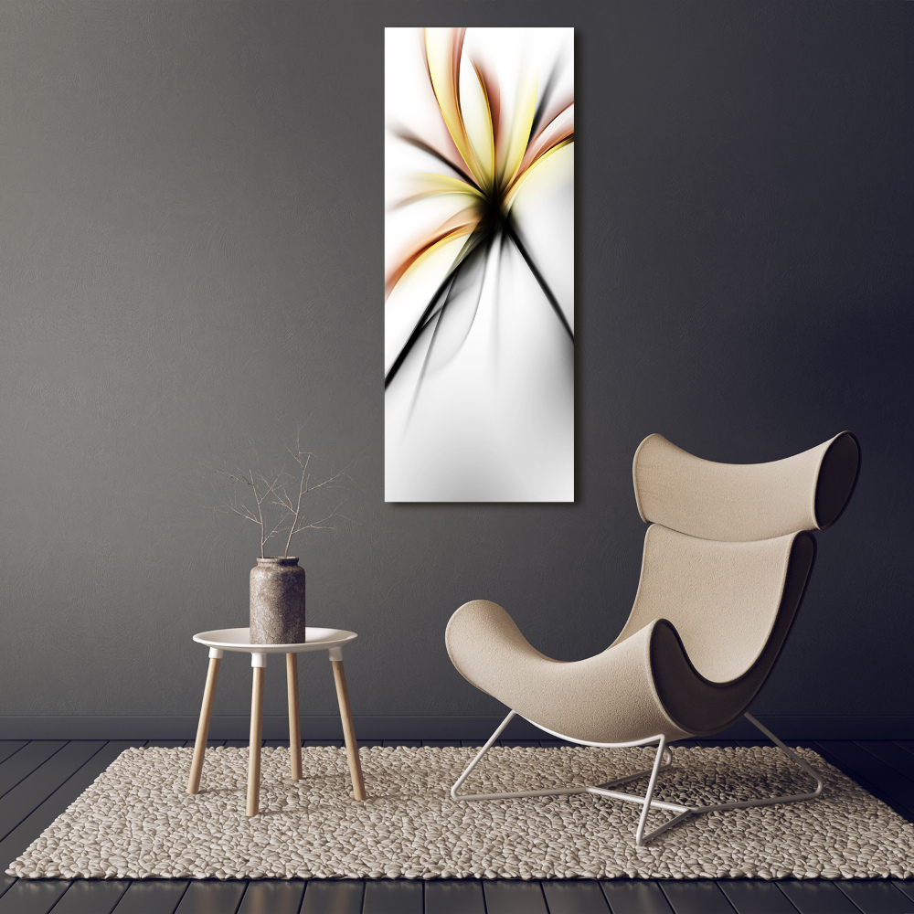 Large canvas wall art Abstract flower