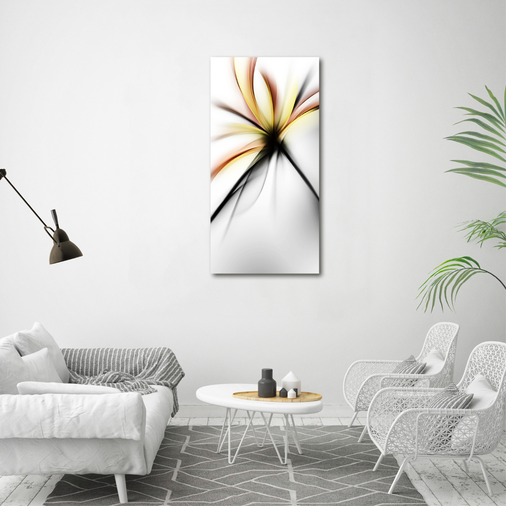 Large canvas wall art Abstract flower