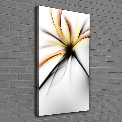 Large canvas wall art Abstract flower