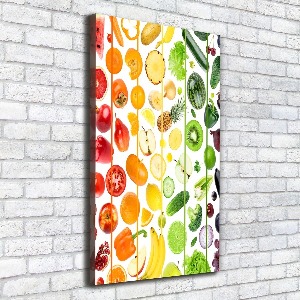 Canvas wall art Fruits and vegetables