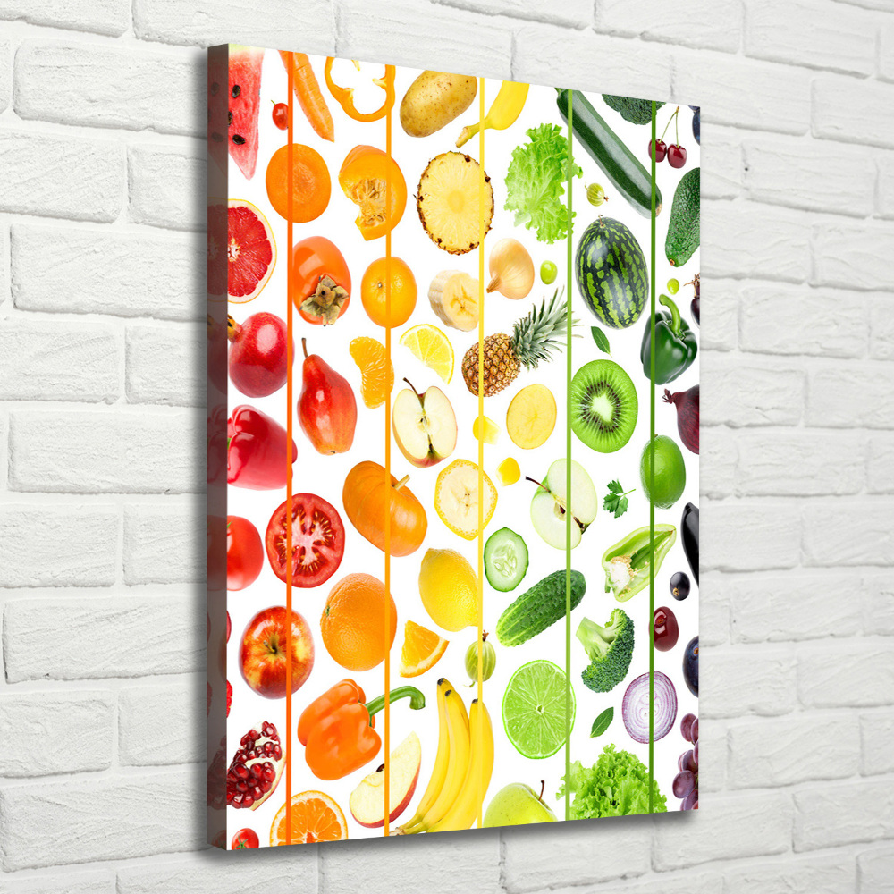 Canvas wall art Fruits and vegetables